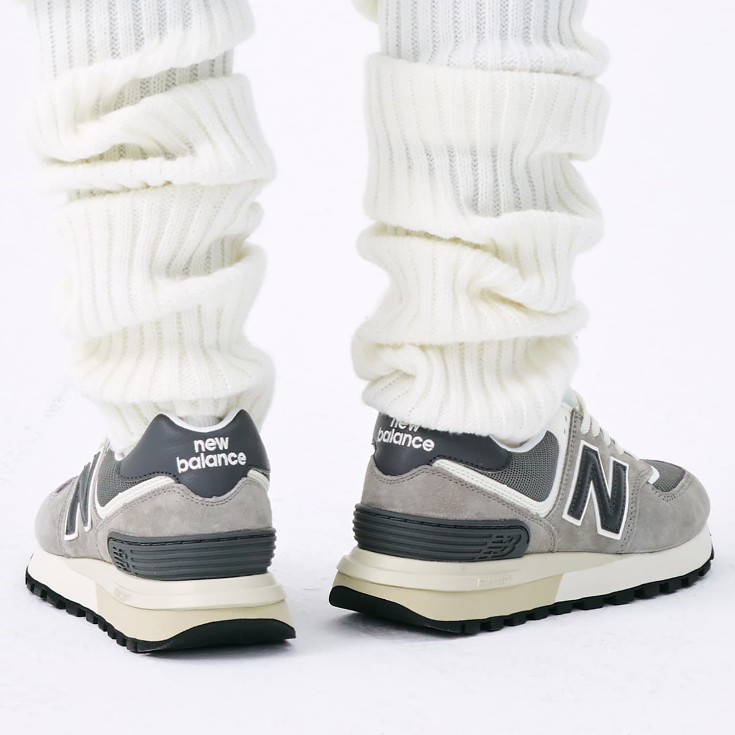 Кроссовки для бега New Balance 574 Legacy Grey Black - изображение 8