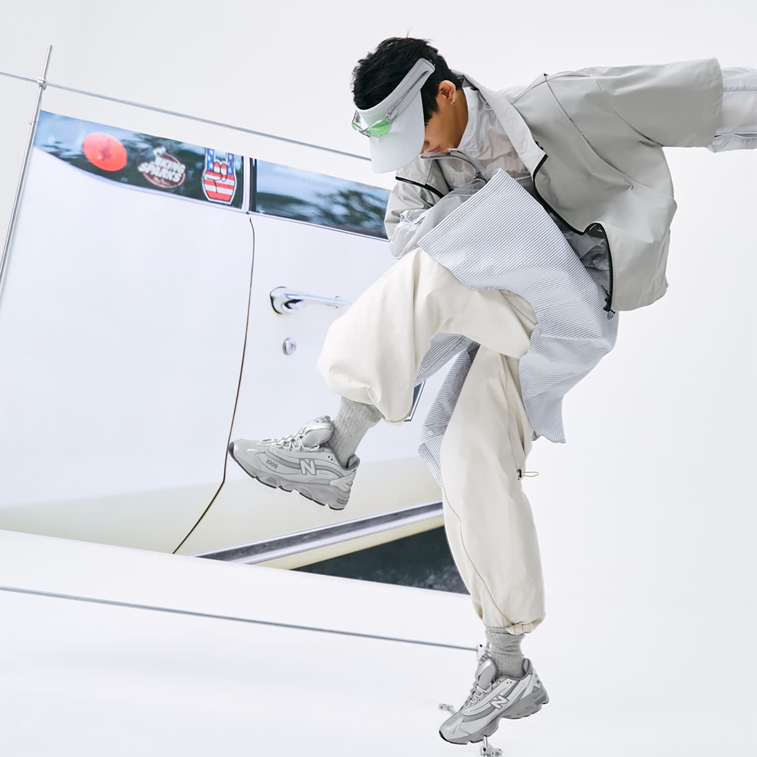 Кроссовки для бега New Balance 1000 Grey Silver - изображение 9