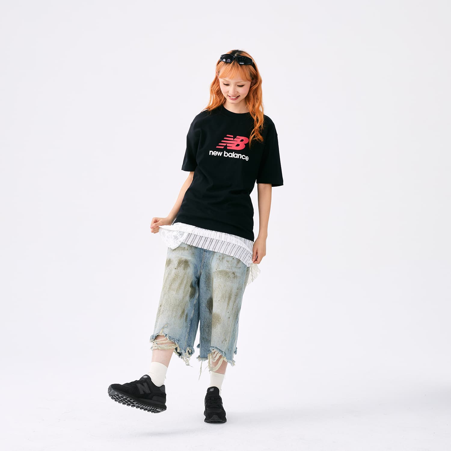 Кроссовки New Balance NB 574 Low Top Повседневная обувь Унисекс Черный - изображение 8