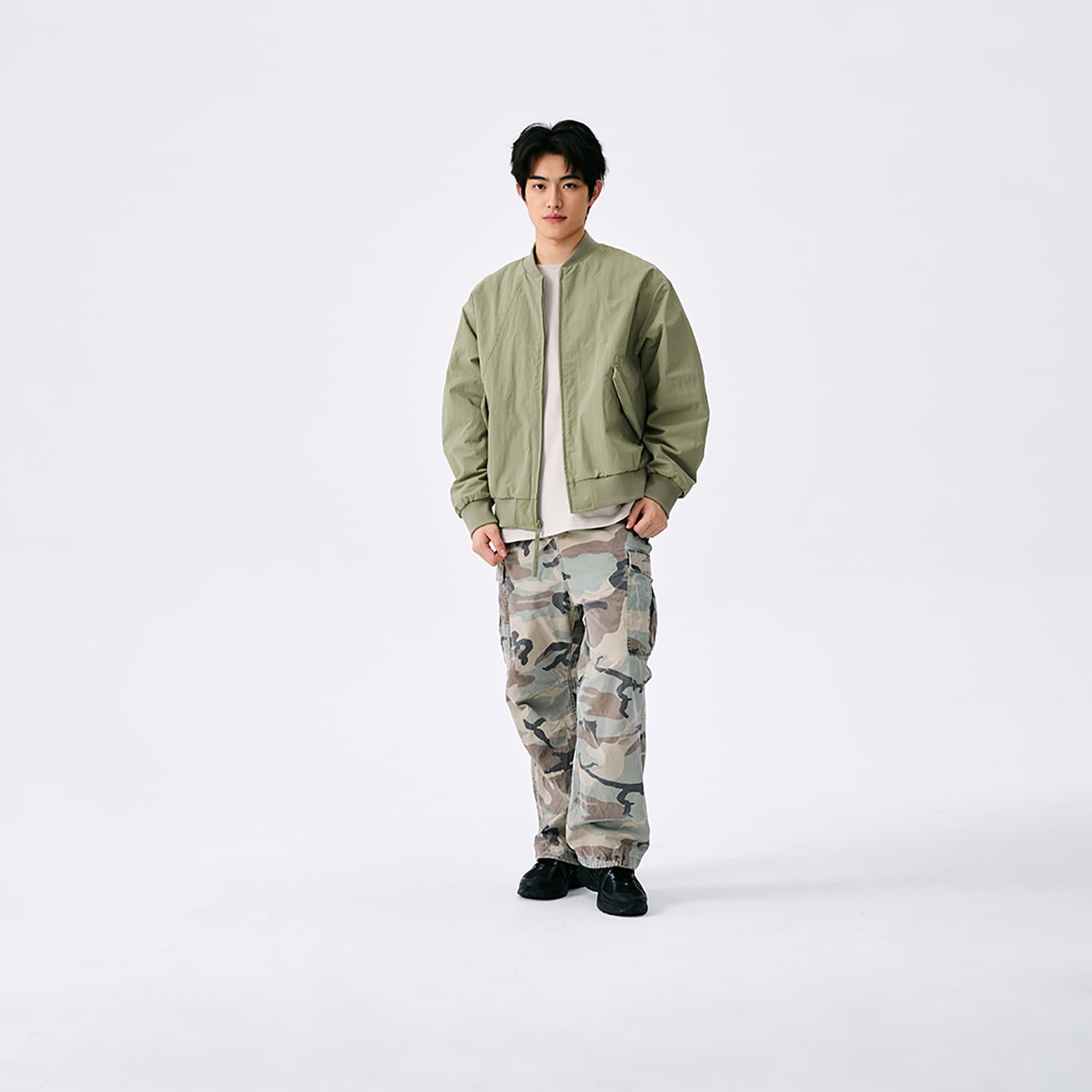 Зимняя куртка пуховик New Balance Хлопковый пуховик Унисекс Оливково-зеленый - изображение 8