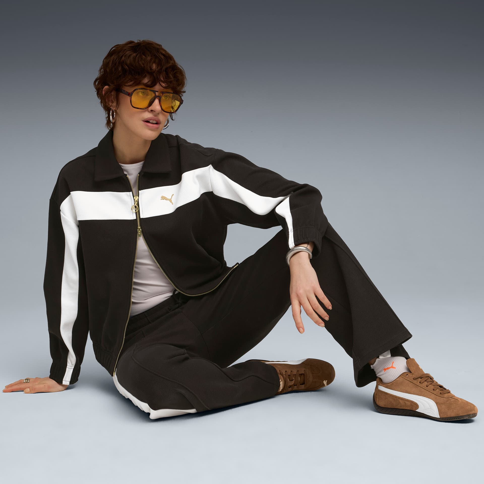 Куртка PUMA T7 Куртка Маленький Логотип Женский Черный - изображение 2