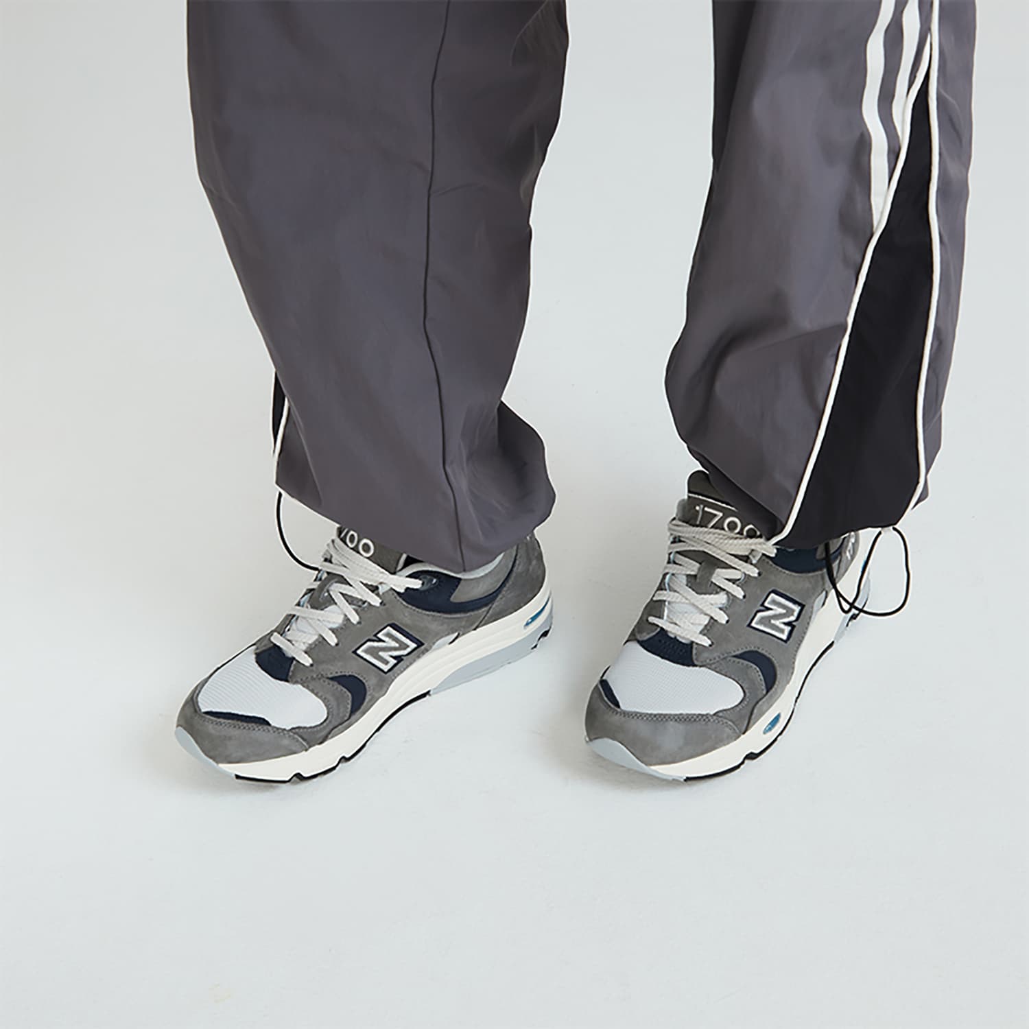 Кроссовки New Balance Кожа Искусственная замша Удобная Амортизация Износостойкий Низкий Топ Повседневная Обувь Мужская Серый - изображение 11