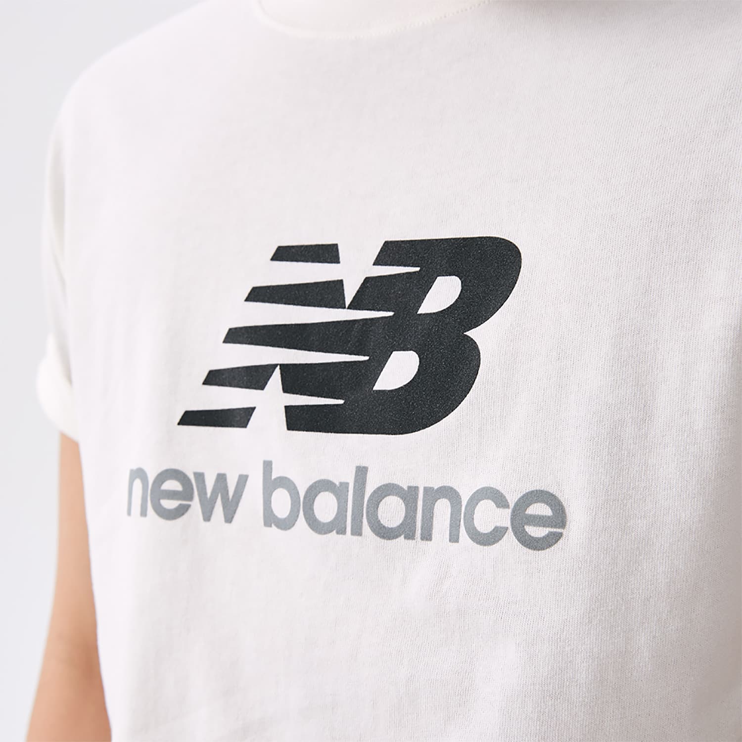Футболка New Balance NB Спортивный Повседневный T-Shirt Унисекс Белый - изображение 8
