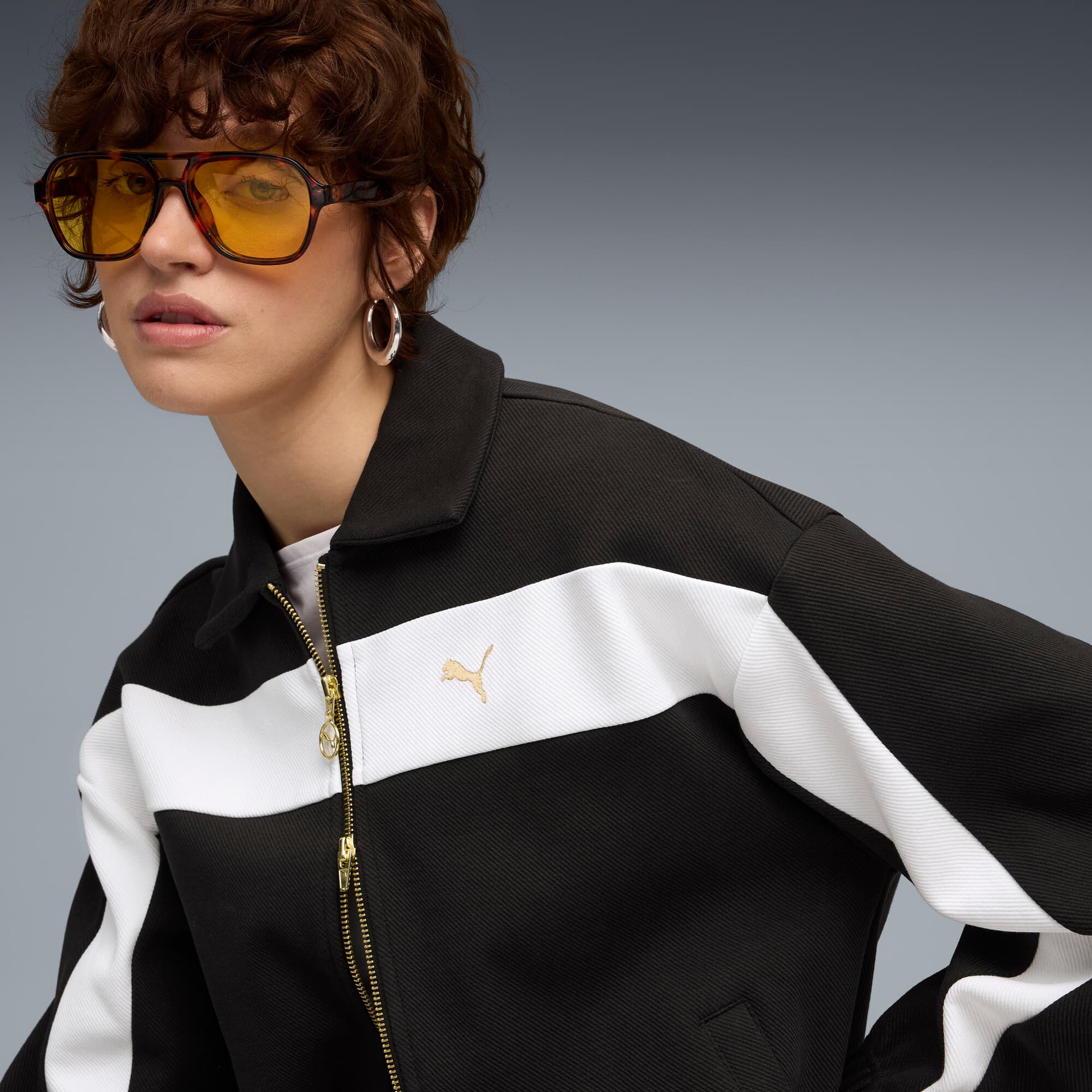Куртка PUMA T7 Куртка Маленький Логотип Женский Черный - изображение 3