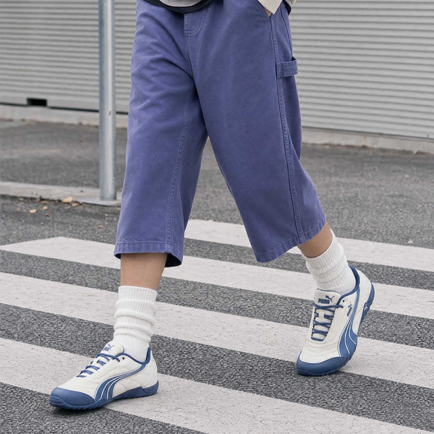 Кроссовки PUMA Novacat Повседневная обувь Low Топ Сине-белый Женские - изображение 7