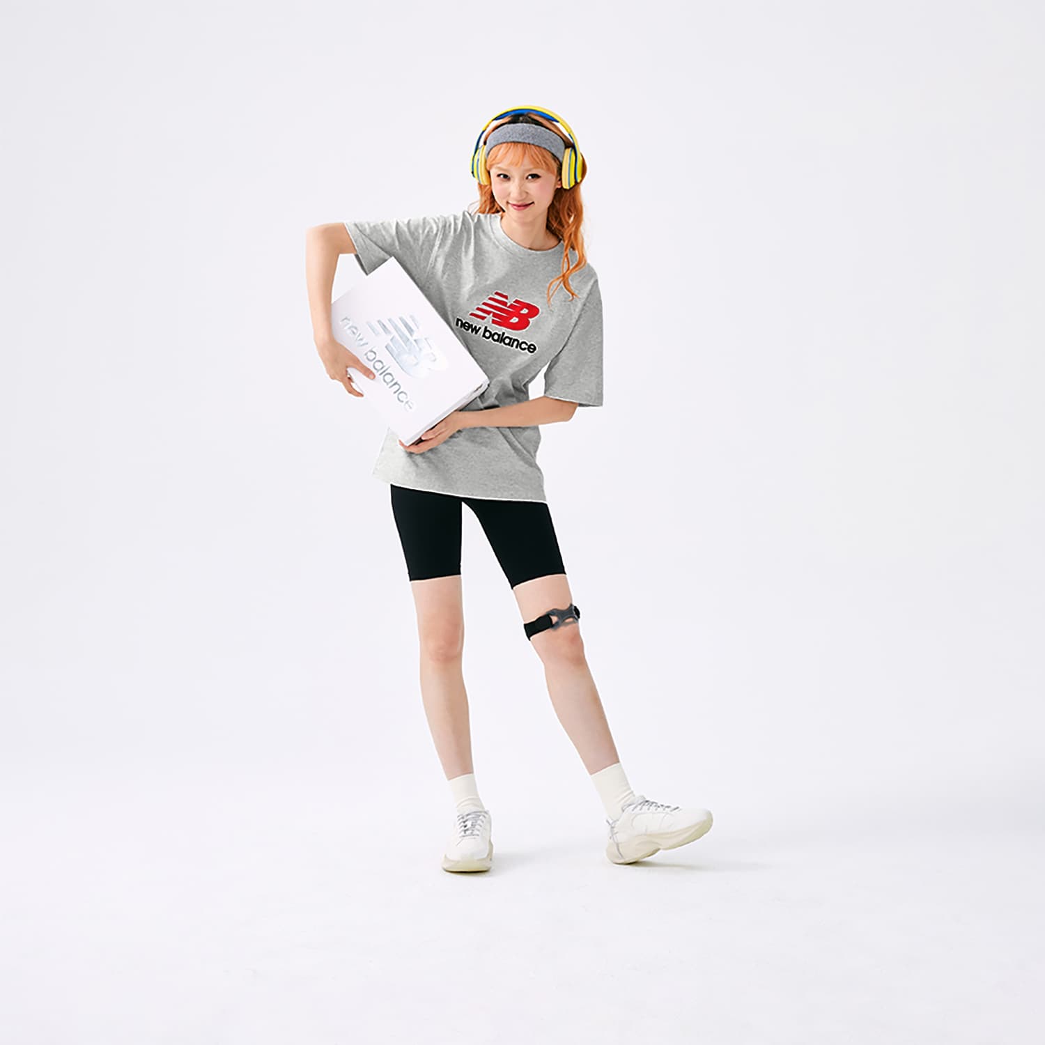 Футболка New Balance SS25 T Рубашка Унисекс Светло-Серый - изображение 5