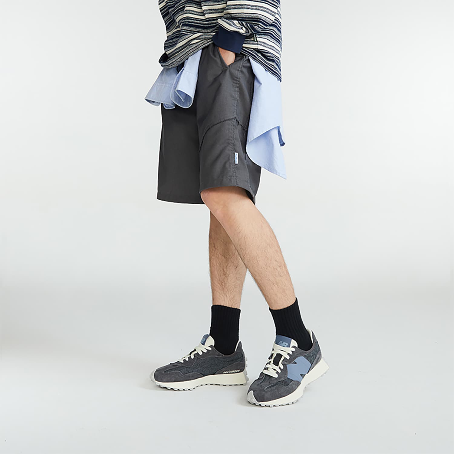 Кроссовки New Balance 327 Light Grey Blue - изображение 9