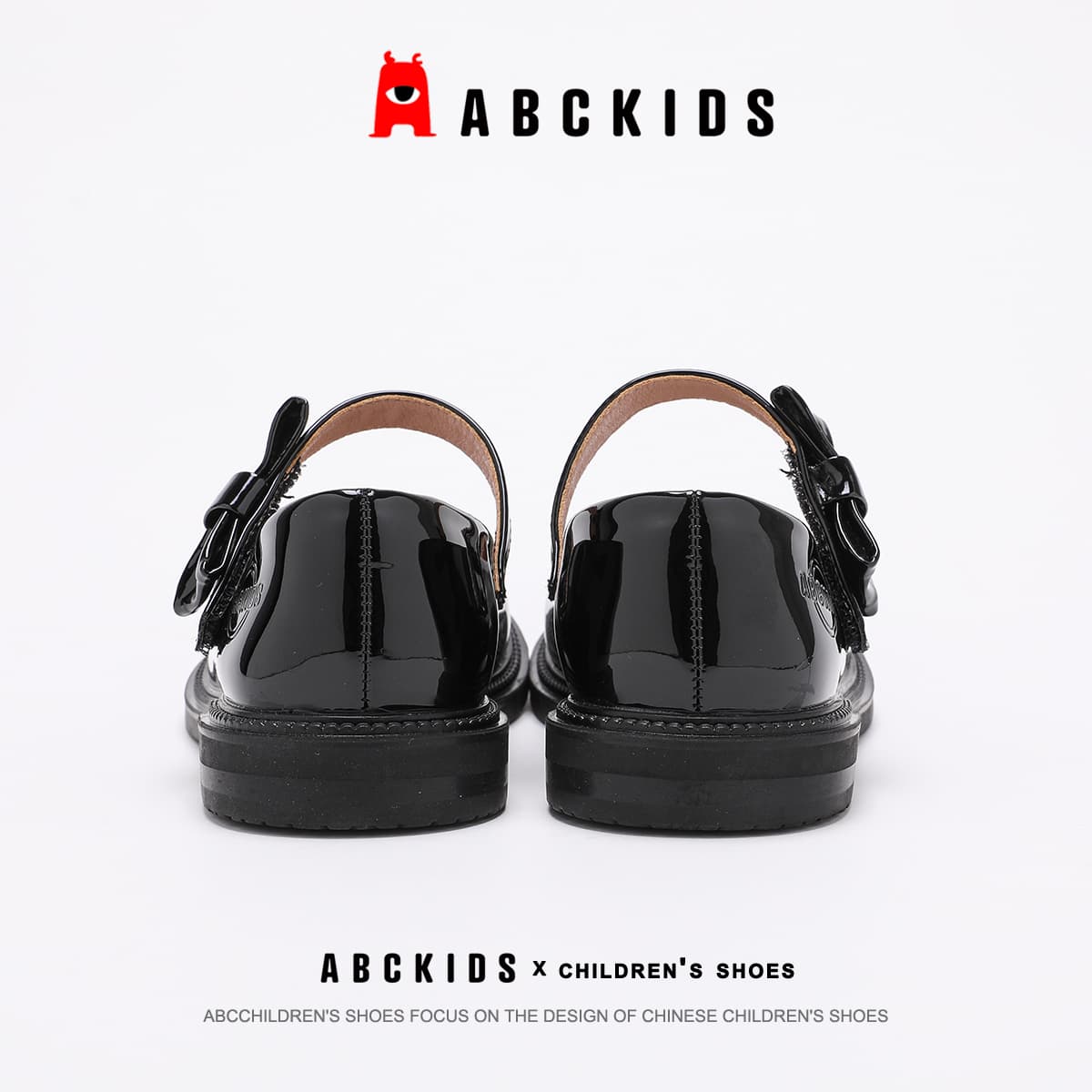 ABC KIDS Амортизация и Легкость Детская Кожа Обувь Черный Глянцевый Малыш - изображение 5