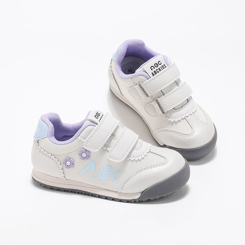 Кроссовки ABC KIDS Амортизация и легкость Kids Lifestyle Shoes Белый синий Фиолетовый Детский - изображение 4