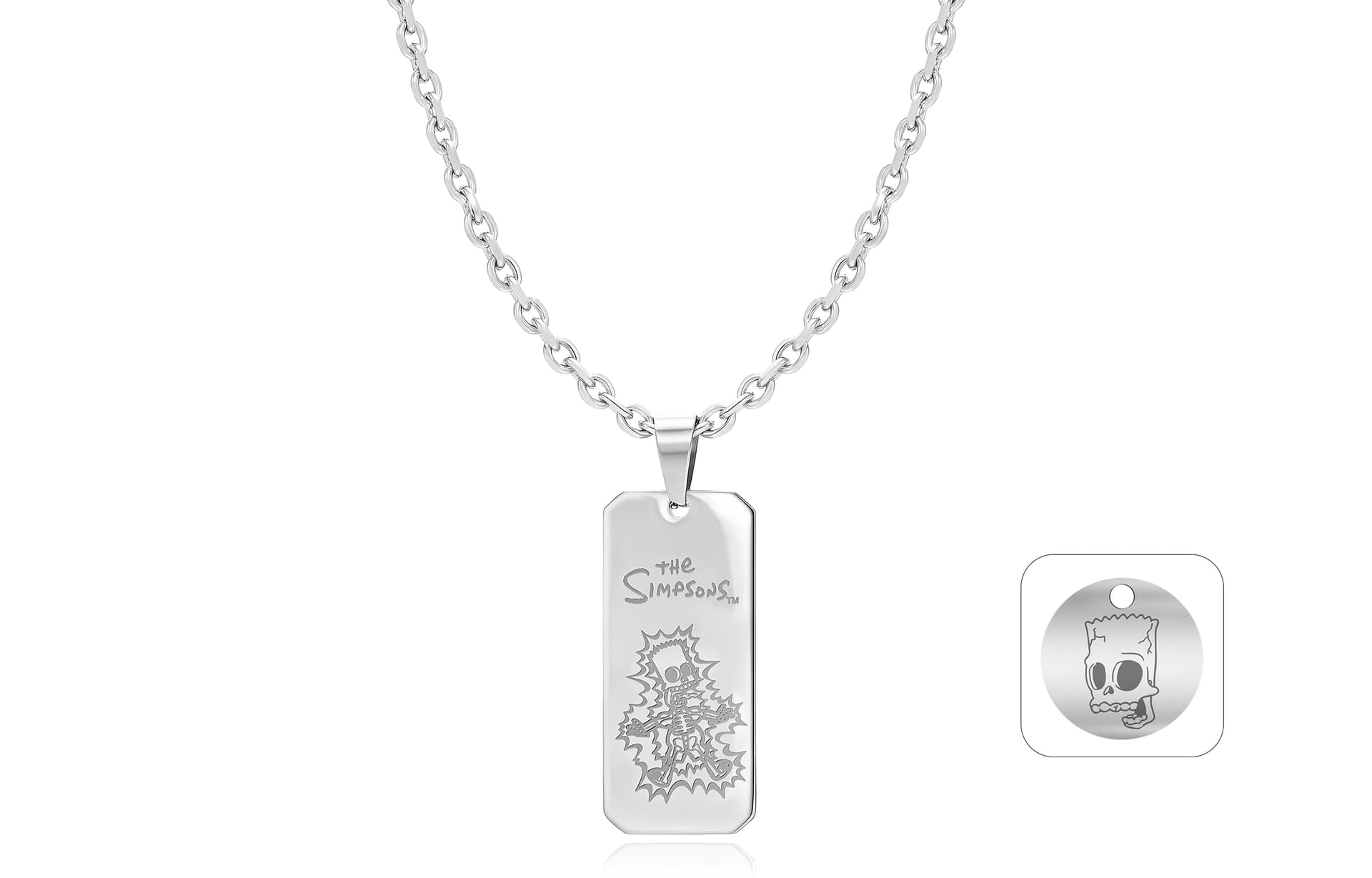 Ожерелье The Simpsons Titan Steel Necklaces Unisex Симпсоны Титановые Стальные Ожерелья Унисекс - изображение 2