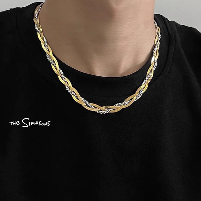 Ожерелье The Simpsons Titan Steel Chains and Necklaces Unisex Симпсоны Титановая сталь Цепочки и ожерелья Унисекс - изображение 8