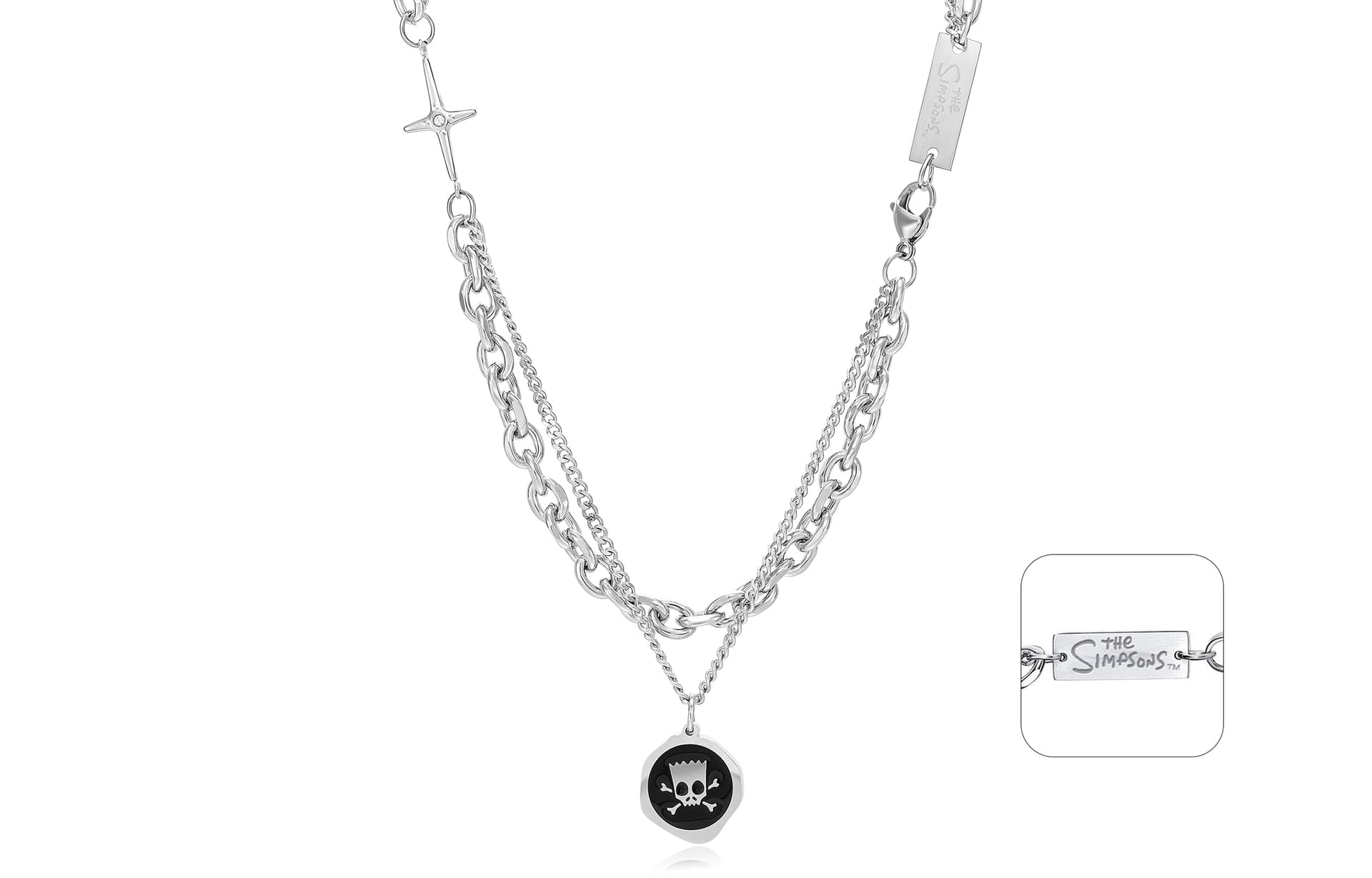 Ожерелье The Simpsons Titan Steel Necklaces Unisex Симпсоны Титановые Стальные Ожерелья Унисекс - изображение 2