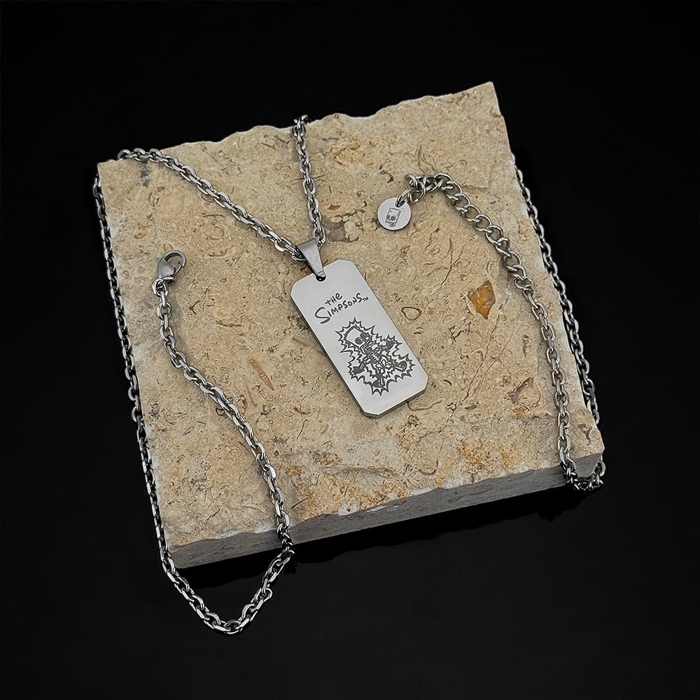 Ожерелье The Simpsons Titan Steel Necklaces Unisex Симпсоны Титановые Стальные Ожерелья Унисекс - изображение 3