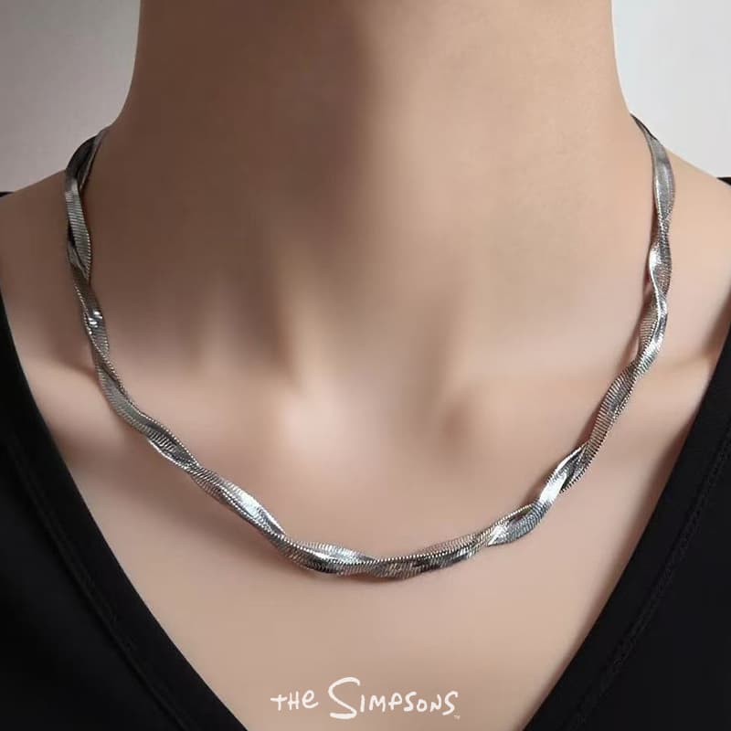 Ожерелье The Simpsons Titan Steel Necklaces Unisex Симпсоны Титановые Стальные Ожерелья Унисекс - изображение 2