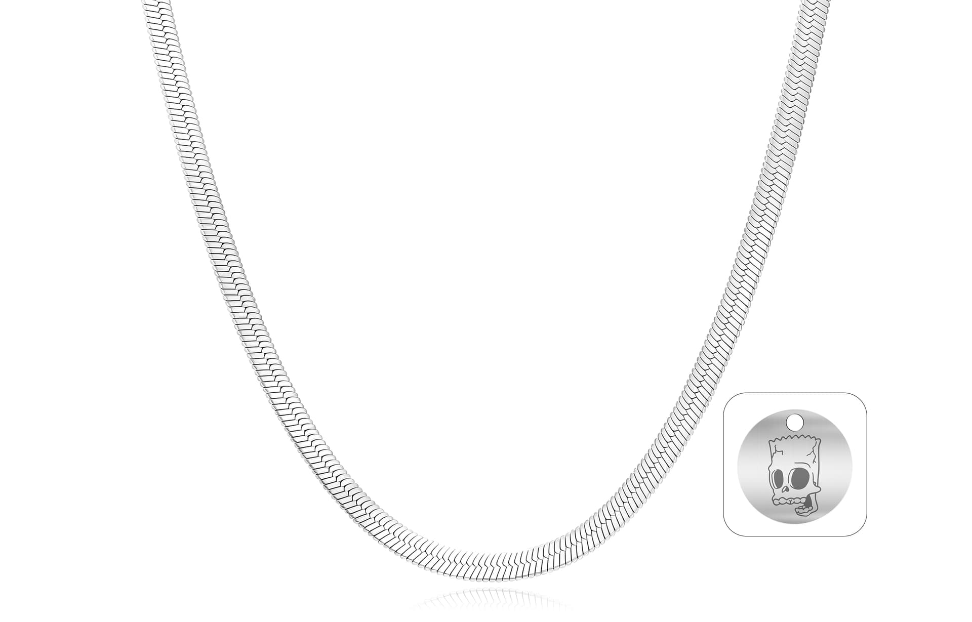 Ожерелье The Simpsons Titan Steel Necklaces Unisex Симпсоны Титановые Стальные Ожерелья Унисекс - изображение 2