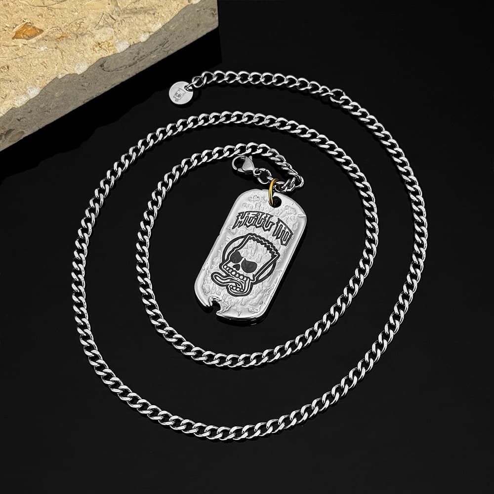 Ожерелье The Simpsons Titan Steel Necklaces Unisex Симпсоны Титановые Стальные Ожерелья Унисекс - изображение 3