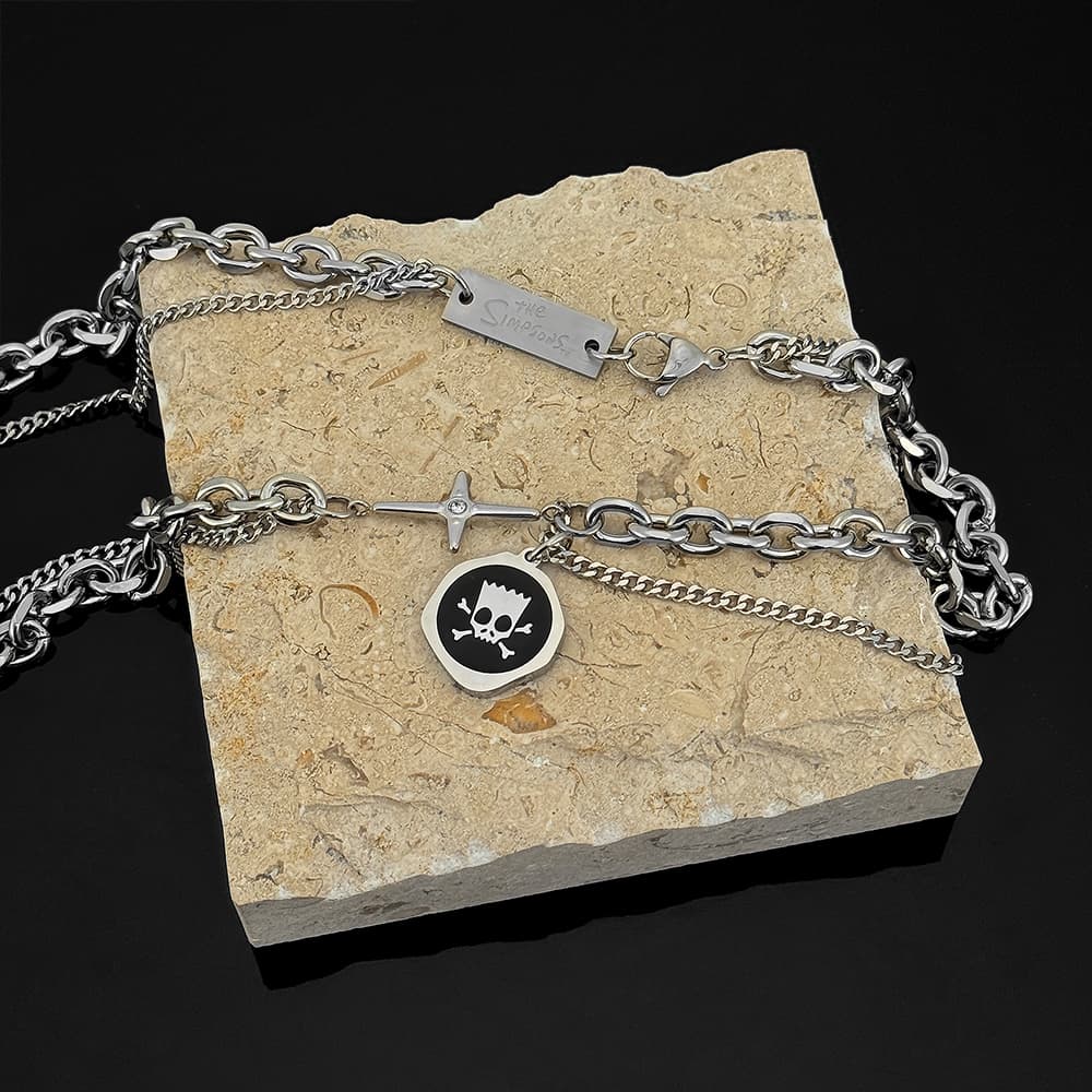 Ожерелье The Simpsons Titan Steel Necklaces Unisex Симпсоны Титановые Стальные Ожерелья Унисекс - изображение 4