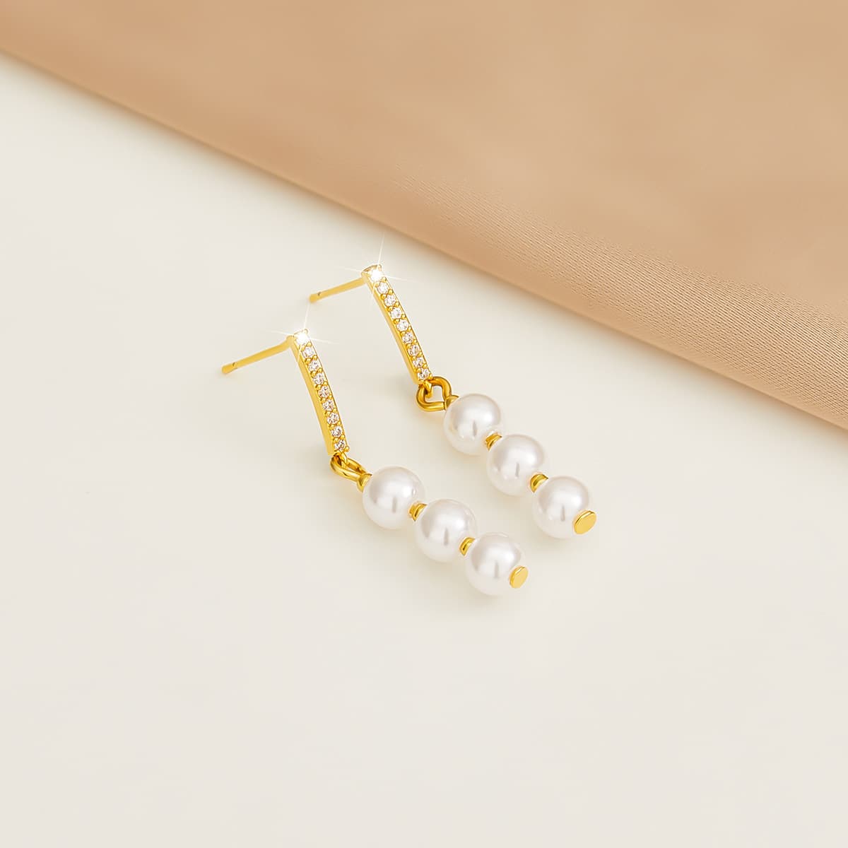 Серьги HMZ Серьги Золотые Женские - изображение 4