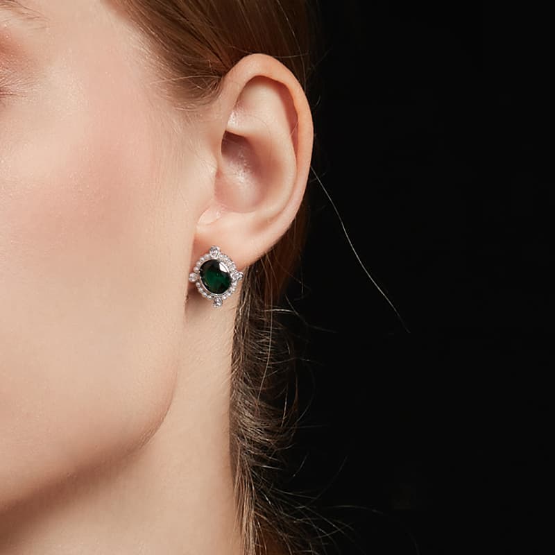 Серьги HMZ Искусственная жемчужина Серьги-гвоздики Женские - изображение 5