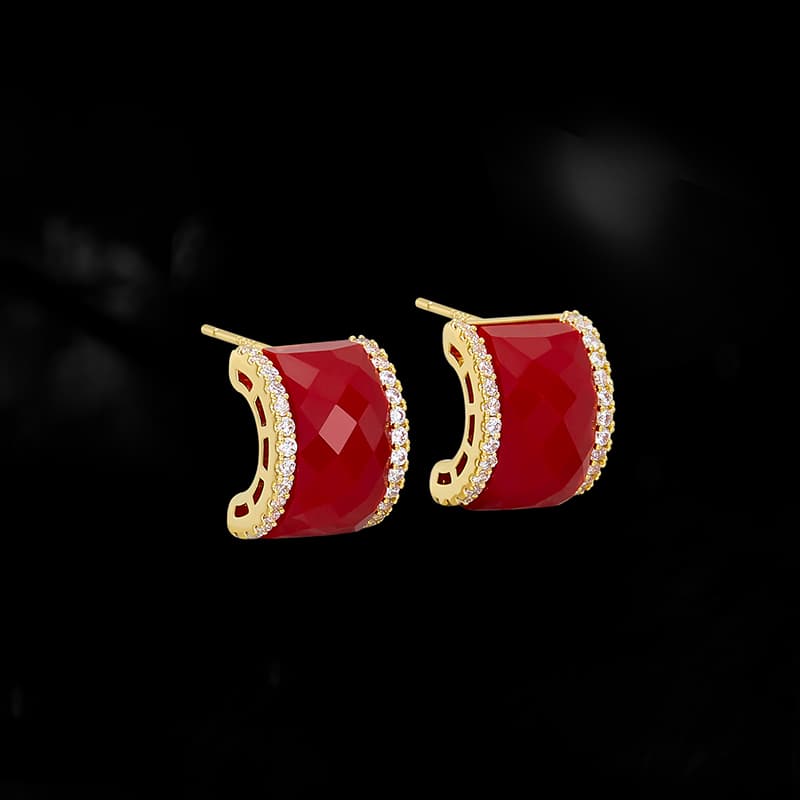 Серьги HMZ Искусственный кристалл Серьги Женские - изображение 3