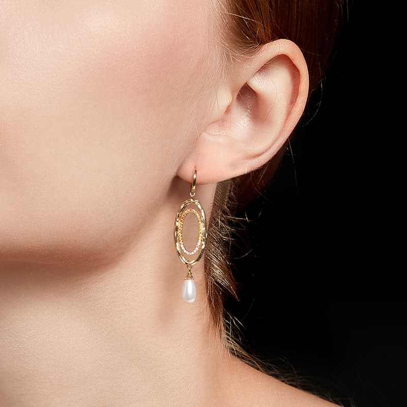 Серьги HMZ Серьги из меди и сплава женские - изображение 4