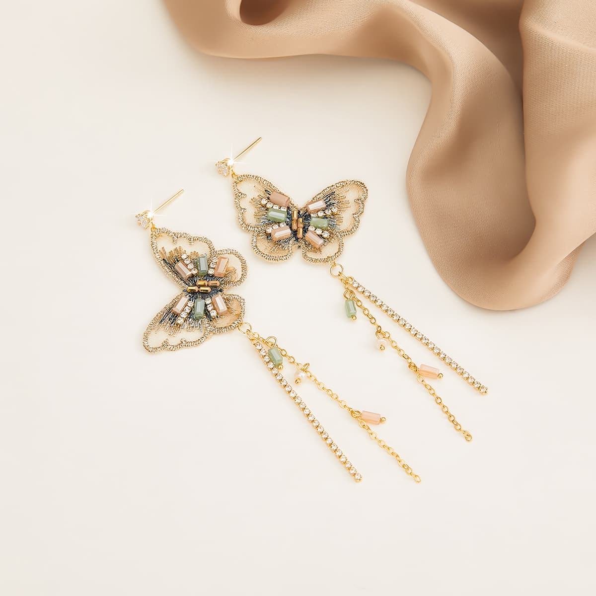 Серьги HMZ Серьги Золотые Женские - изображение 7