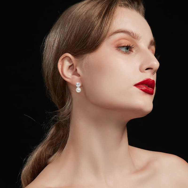 Серьги HMZ Серьги с серебряной иглой S925 пробы для женщин - изображение 2