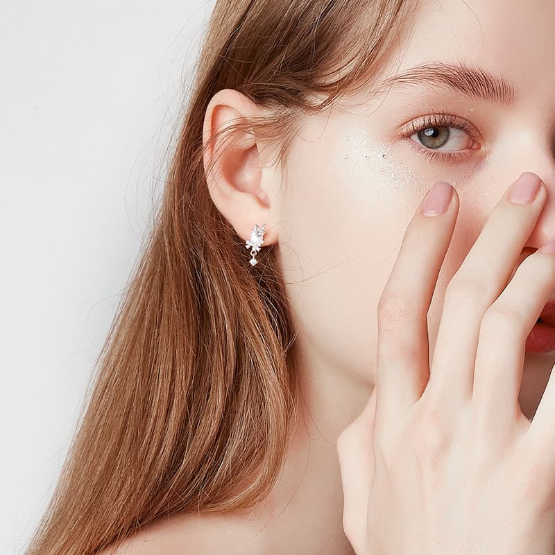 Серьги HMZ Серьги из титанового стального сплава для женщин - изображение 6