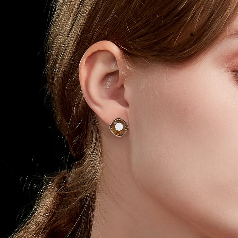 Серьги HMZ Серебряные серьги-гвоздики с иглой из серебра S925 женские - изображение 5