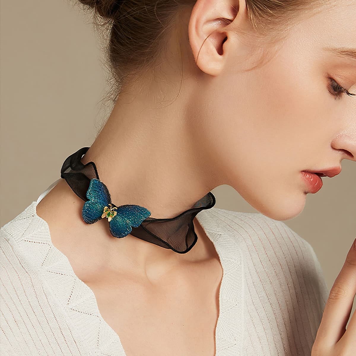 Ожерелье HMZ Ожерелья Черные Женские - изображение 5