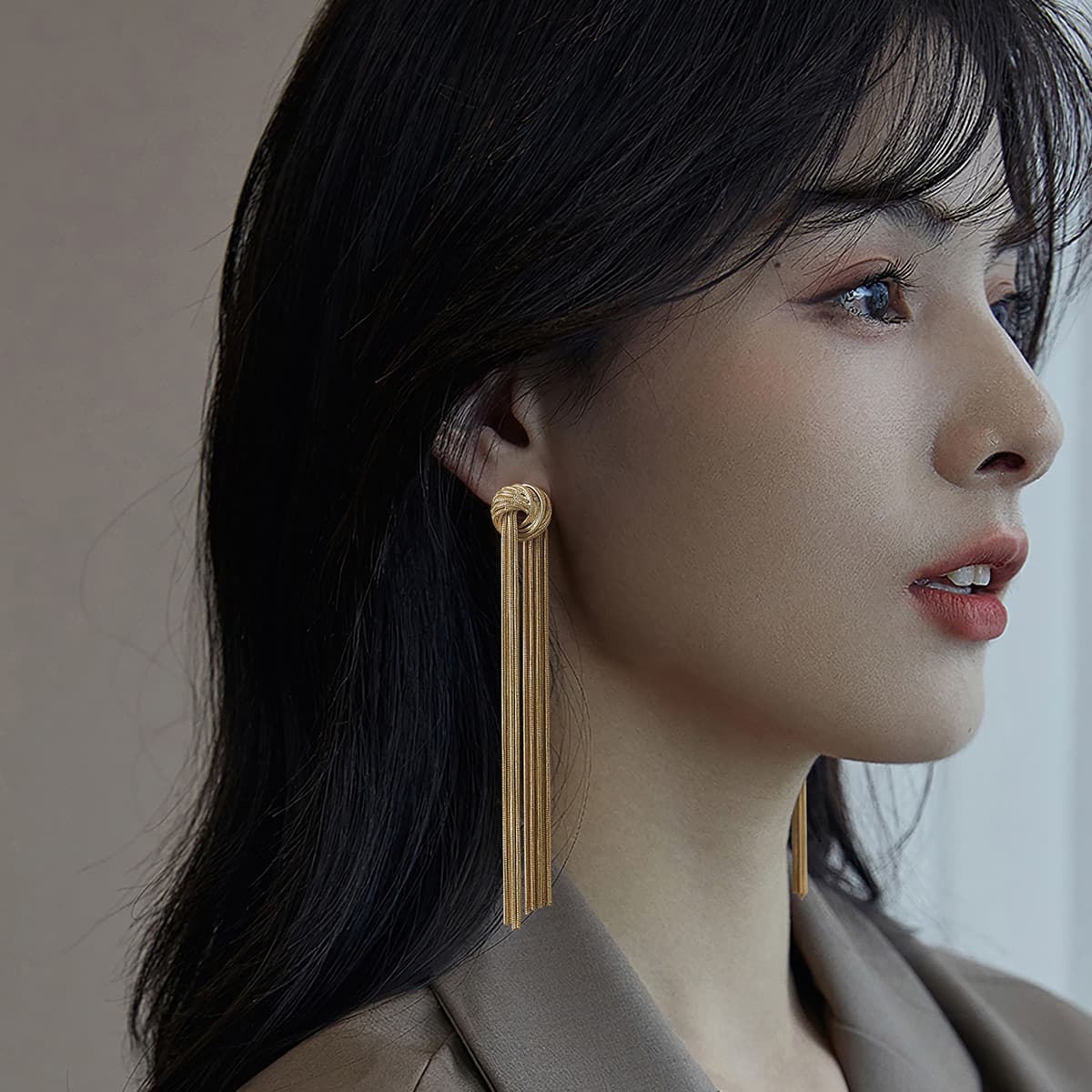 Серьги HMZ Сплав Серьги Золотой Женские - изображение 5