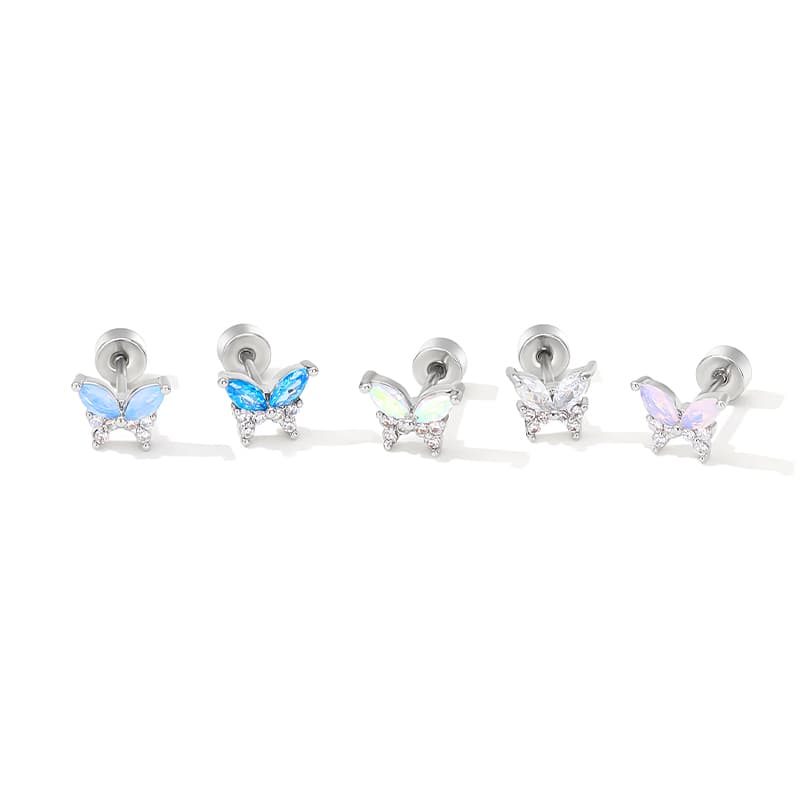 Серьги HMZ Титановые Стальные Серьги-гвоздики Женские - изображение 4