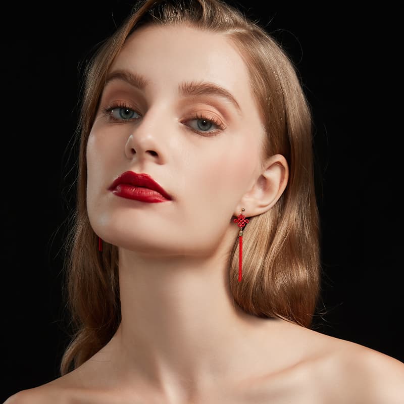 Серьги HMZ Серьги с серебряной иглой из серебра S925 женские - изображение 6