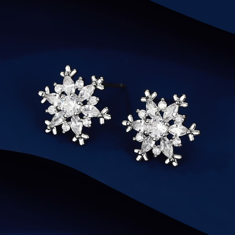 Серьги HMZ Серьги-гвоздики из серебра 925 пробы женские - изображение 5