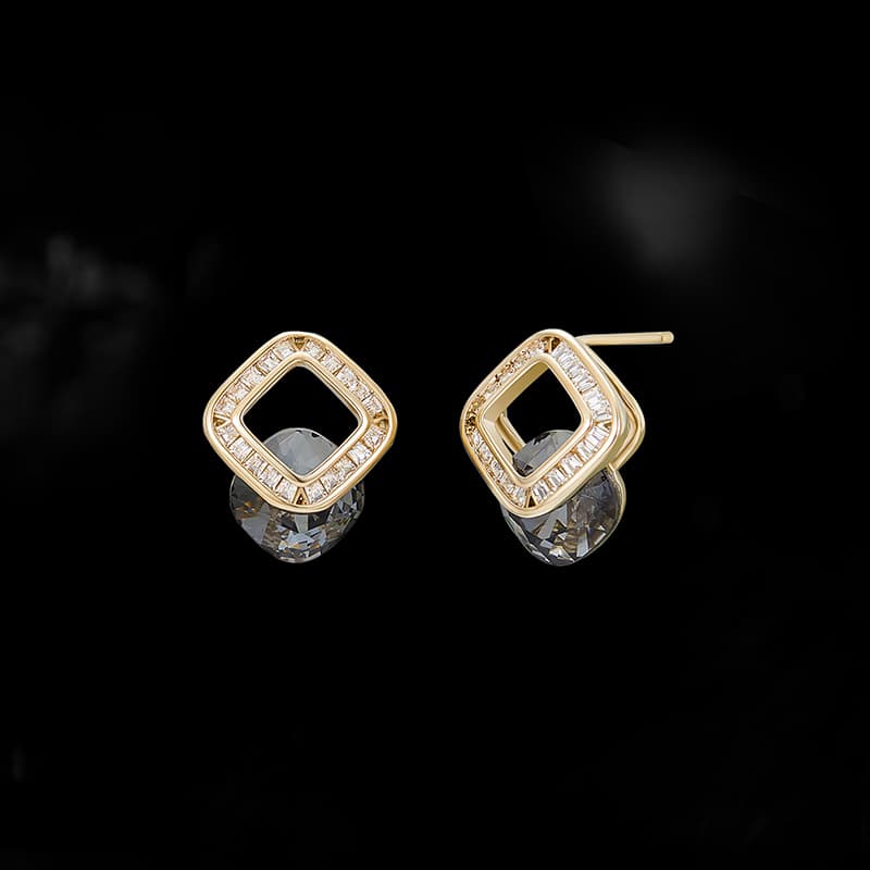 Серьги HMZ Серебряные серьги-гвоздики с иглой из серебра S925 женские - изображение 2