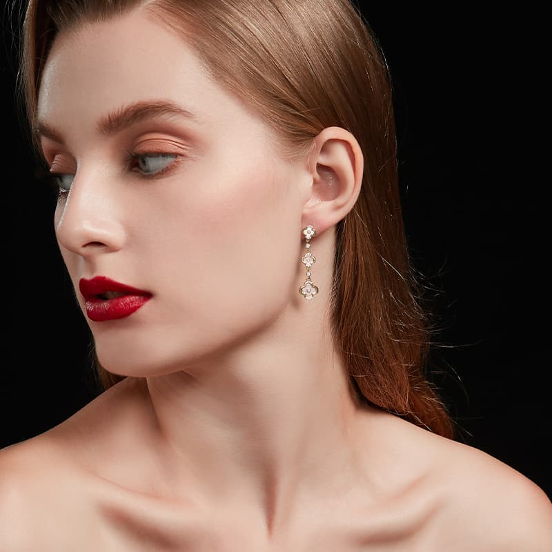 Серьги HMZ Серьги с серебряной иглой S925 пробы для женщин - изображение 4