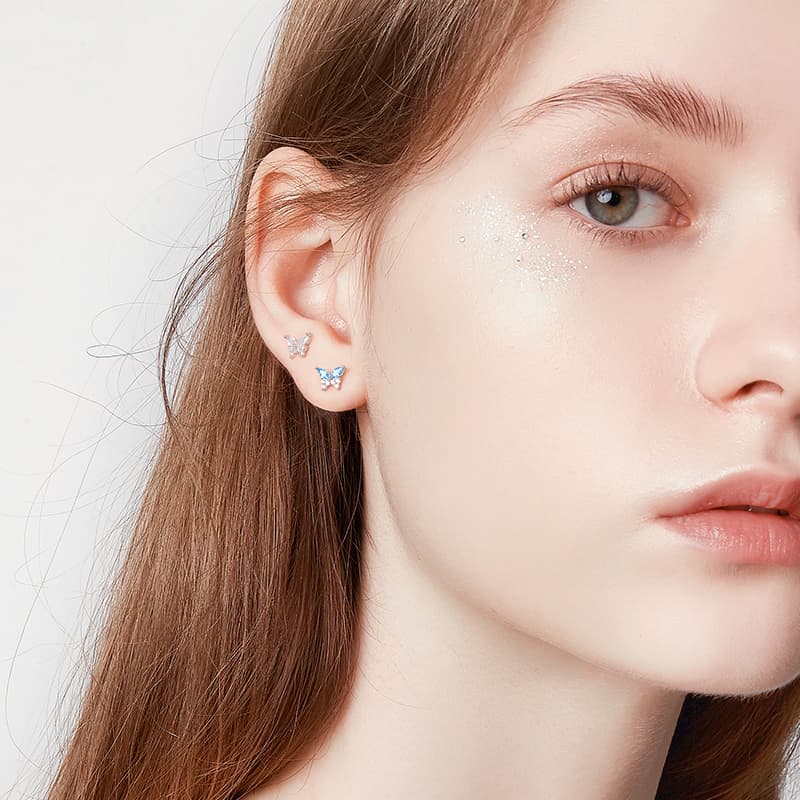 Серьги HMZ Титановые Стальные Серьги-гвоздики Женские - изображение 6