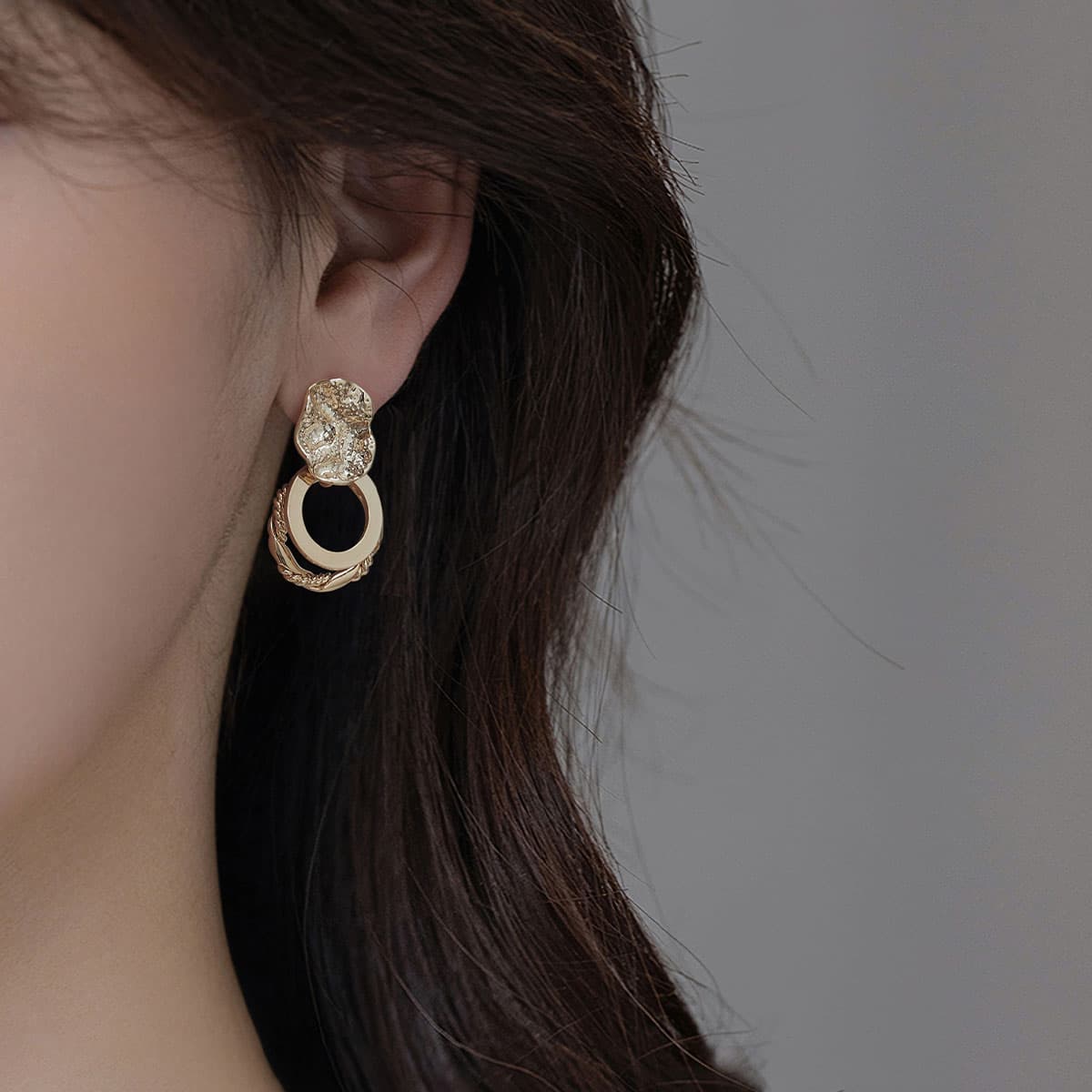 Серьги HMZ Сплав Серьги Золотой Женские - изображение 2