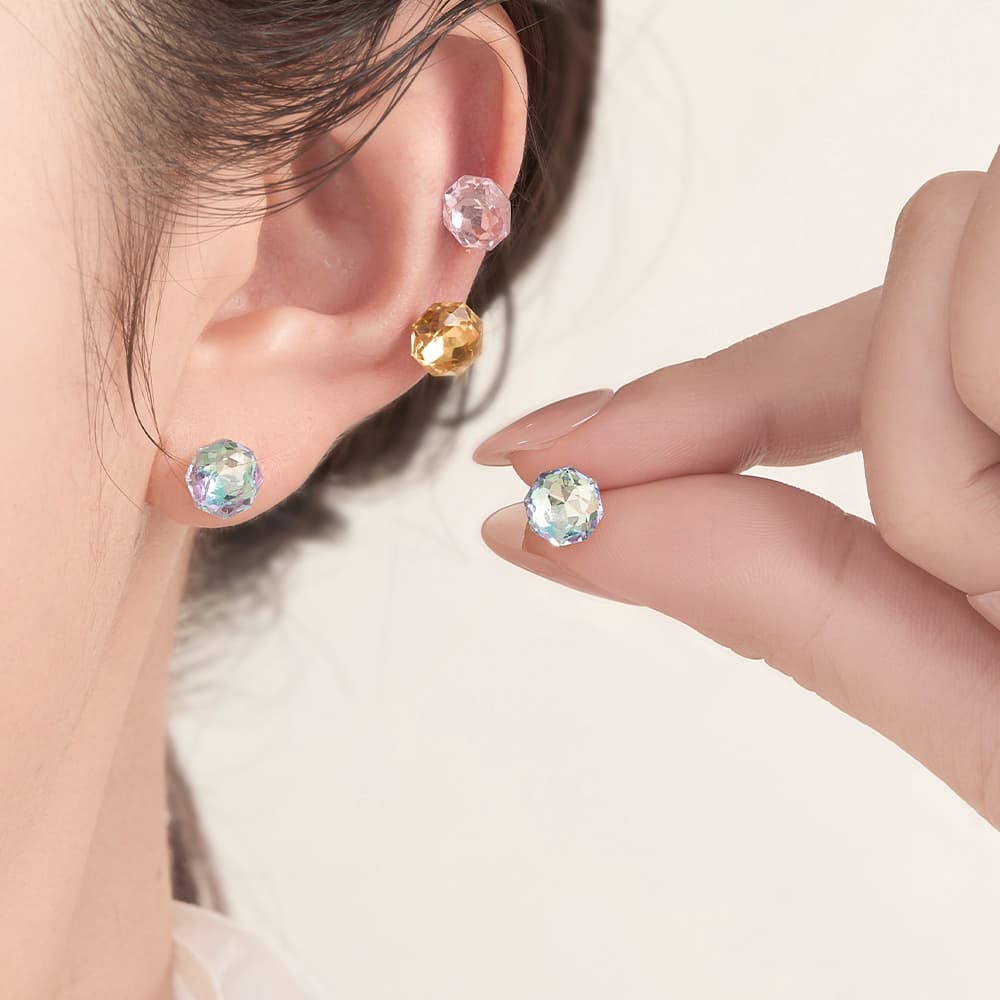 Серьги HMZ Титановые Стальные Серьги-гвоздики Женские - изображение 3