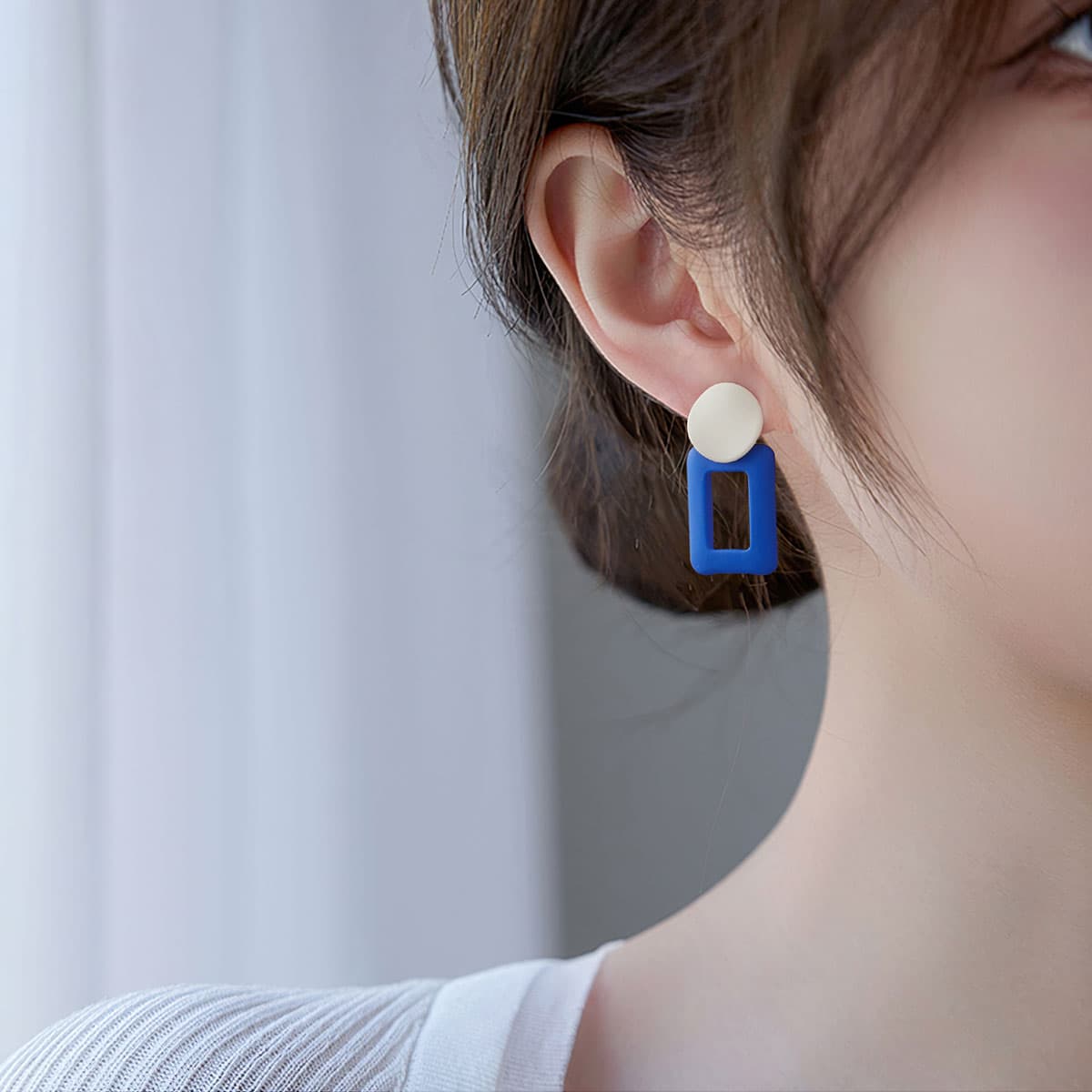 Серьги HMZ Серьги Синие Женские - изображение 7