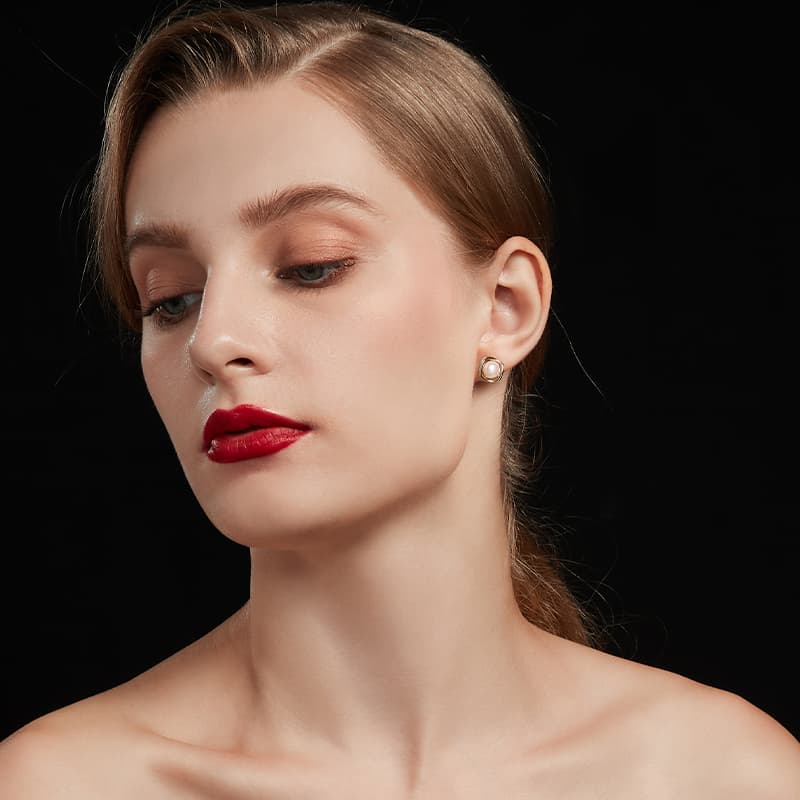 Серьги HMZ Серьги-гвоздики из серебра 925 пробы женские - изображение 5