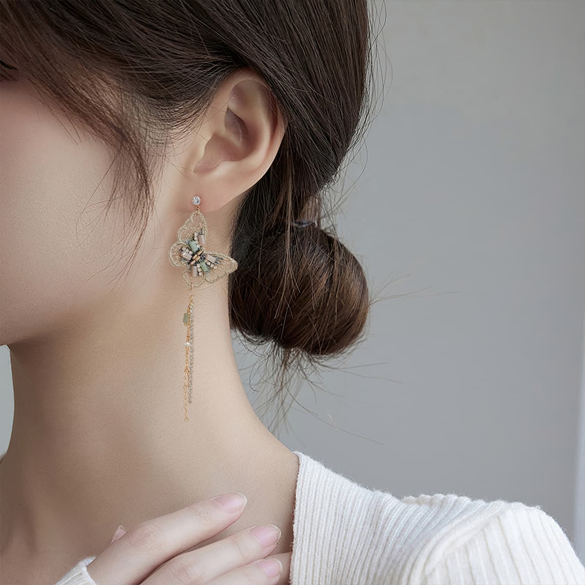 Серьги HMZ Серьги Золотые Женские - изображение 6