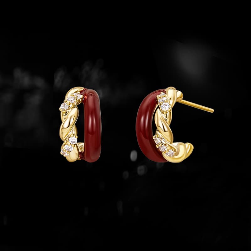 Серьги HMZ Серьги с серебряной иглой из серебра S925 женские - изображение 2
