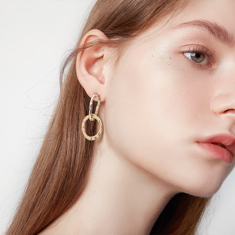 Серьги HMZ Серьги из серебра 925 пробы с серебряной иглой женские - изображение 4