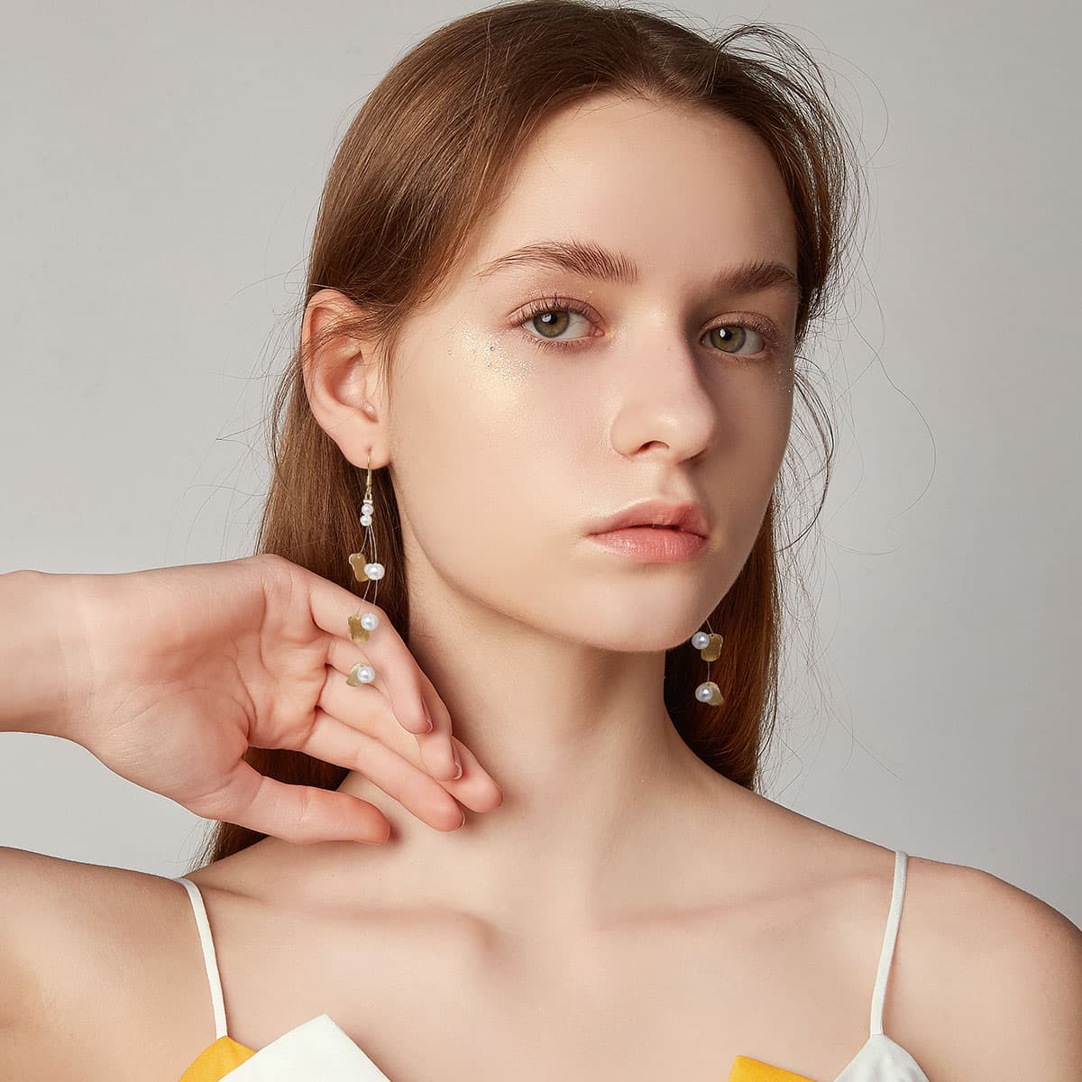 Серьги HMZ Искусственный жемчуг Серьги Женские - изображение 2
