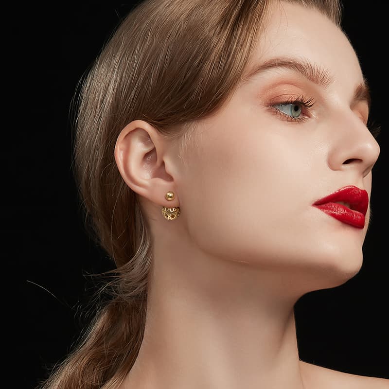 Серьги HMZ Стальные Серьги Женские - изображение 4
