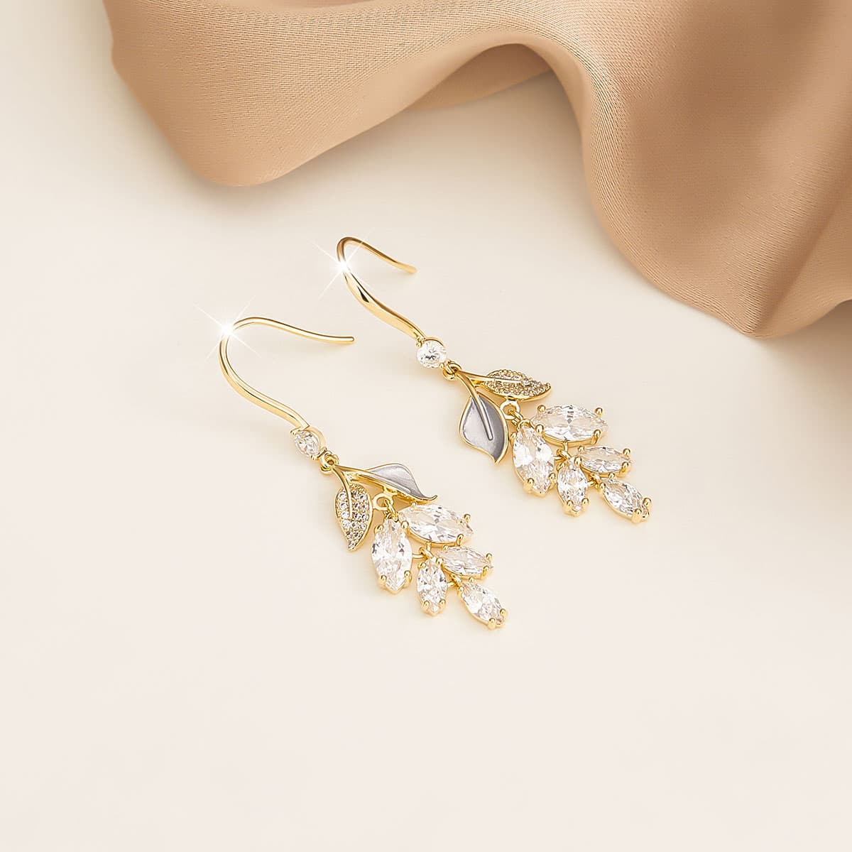 Серьги HMZ Серьги Золотые Женские - изображение 7