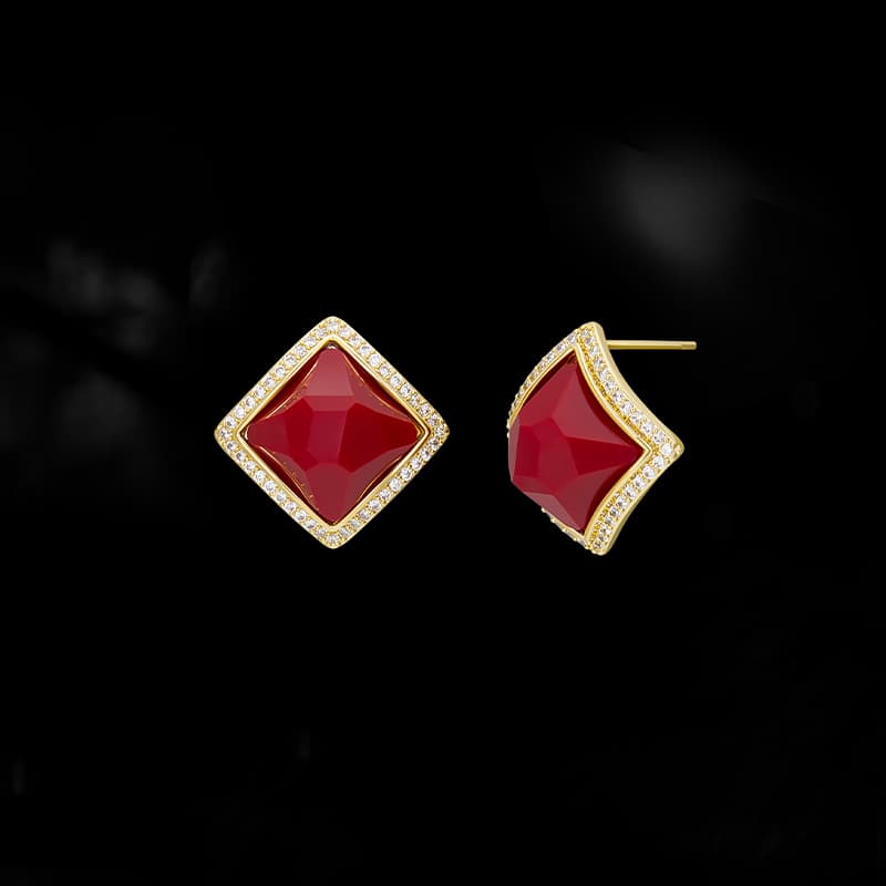 Серьги HMZ Серебряные серьги-гвоздики с иглой из серебра S925 женские - изображение 2