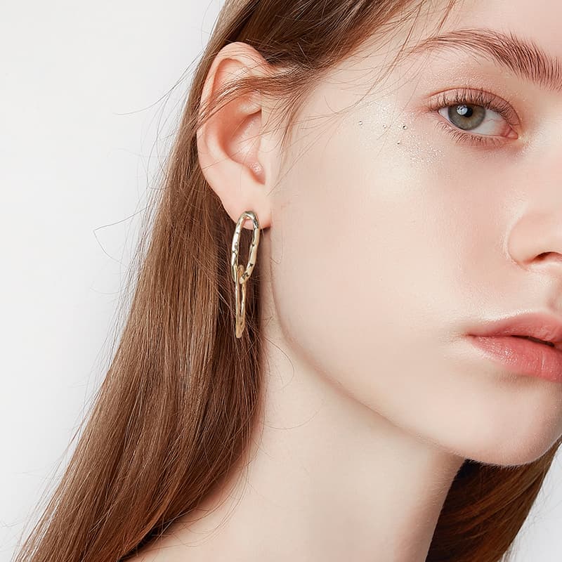 Серьги HMZ Серьги из серебра 925 пробы с серебряной иглой женские - изображение 6