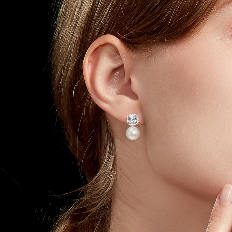 Серьги HMZ Серьги с серебряной иглой S925 пробы для женщин - изображение 3